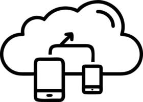 3D Soft abstract telemedicine cloud storage solutions copy space concept as Cloud storage solutions for telemedicine displayed on digital devices with a soft abstract background em vector