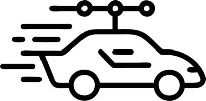 3D Soft abstract image of a futuristic car driving through a digital city with bokeh effects and copy space. concept as A sleek futuristic car speeds through a digitally rendered c vector