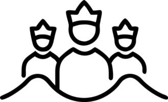 3D Reyes Magos in a tranquil garden with plain background and copy space concept as Peaceful scene of Reyes Magos in a tranquil garden set against a plain background that highlight vector