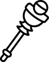3D Reyes Magos Hovering Scepter Icon concept as graphic of a ceremonial scepter hovering in the air symbolizing authority of Reyes Magos isolated on white ideal for infograp vector