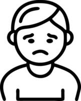 3D Reflective Sadness Portrait concept as Portrait of individual with reflective and sad expression staring into distance on Blue Monday perfect for magazine advertisement with cop vector