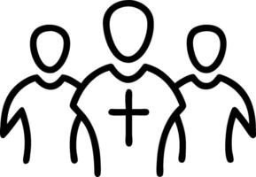 3D Portrait Unified Faith concept as Portrait close up of multiple individuals from different faiths standing together expressing unified faith and harmony for World Religion Day m vector