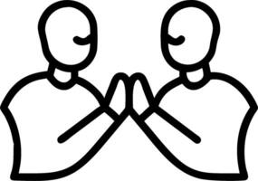 3D Portrait Shared Spirituality concept as Portrait close up of two individuals from different faiths sharing a spiritual moment expressing unity and mutual respect for World Relig vector