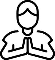 3D Portrait Harmonious Worship concept as Portrait close up of a person engaged in harmonious worship expressing faith and unity highlighting interfaith respect for World Religion vector