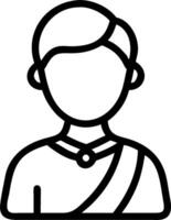 3D Portrait Cultural Harmony concept as Portrait close up of a person adorned with cultural religious attire expressing harmony and unity for World Religion Day magazine advertisem vector