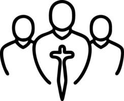 3D Portrait Interfaith Harmony concept as Portrait close up of a group from different faiths standing together in harmony expressing unity and respect for World Religion Day magazi vector