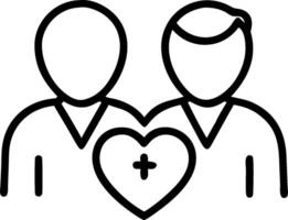 3D Portrait Faithful Partnership concept as Portrait close up of two individuals from different faiths working together expressing faithful partnership and unity for World Religion vector