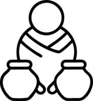 3D Pongal Rituals and Prayers concept as Individuals performing traditional Pongal rituals and prayers seeking blessings and prosperity embodying devotion and cultural heritage cap vector