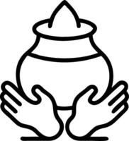 3D Pongal Rituals and Prayers concept as Individuals performing traditional Pongal rituals and prayers seeking blessings and prosperity embodying devotion and cultural heritage cap vector