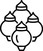 3D Pongal Festive Lamps concept as illustration of multiple Pongal lamps arranged decoratively symbolizing light and prosperity ideal for infographic materials with c vector