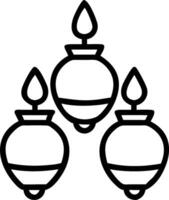 3D Pongal Festive Lamps concept as illustration of multiple Pongal lamps arranged decoratively symbolizing light and prosperity ideal for infographic materials with c vector