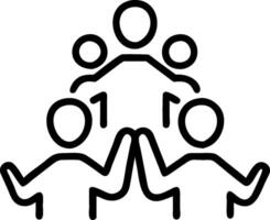 3D Plain Unity Prayer Space concept as Diverse group engaged in a unified prayer session against a plain background reflecting peace and spiritual unity for World Religion Day adve vector