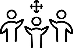 3D Plain Shared Faith Activities concept as Individuals from different religions participating in shared faith activities on a plain background symbolizing unity and mutual respect vector