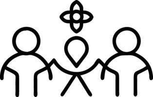 3D Plain Shared Faith Activities concept as Individuals from different religions participating in shared faith activities on a plain background symbolizing unity and mutual respect vector