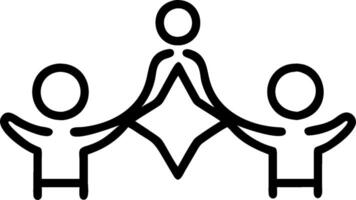 3D Plain Religious Harmony Space concept as Individuals from different religions engaging in harmonious activities on a plain background promoting unity and peace for World Religio vector
