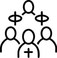3D Plain Shared Faith Activities concept as Individuals from different religions participating in shared faith activities on a plain background symbolizing unity and mutual respect vector
