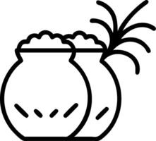 3D Plain Pongal Festive Background concept as Plain background with subtle Pongal festive elements like rice grains and sugarcane symbolizing festivity and cultural celebration wit vector