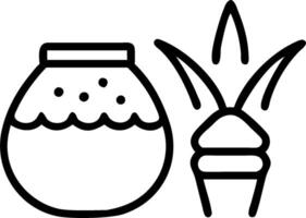 3D Plain Pongal Cultural Harvest concept as Plain background featuring minimalist Pongal cultural harvest elements like rice and sugarcane symbolizing harvest and cultural richness vector