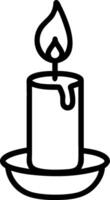3D Plain dark background with a single illuminated candle symbolizing hope and epiphany with copy space concept as A plain dark background featuring a single illuminated candle sym vector