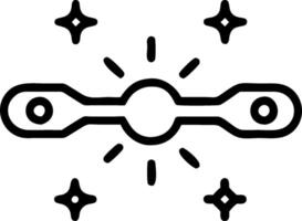 3D Plain black background with glowing sci fi symbols and copy space concept as A plain black background adorned with glowing sci fi symbols and icons offering a clean and modern s vector