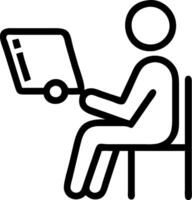 3D Patient using telemedicine device in outdoor park setting copy space concept as Patient uses a telemedicine device on smartphone while sitting in an outdoor park showcasing the vector