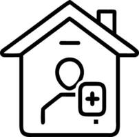 3D Patient accessing telemedicine services from home via tablet copy space concept as Patient accesses telemedicine services using a tablet from the comfort of home emphasizing eas vector