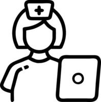 3D Nurse conducting remote health check up in patient home ample copy space concept as Nurse conducts a remote health check up using telemedicine tools in patient home emphasizing vector