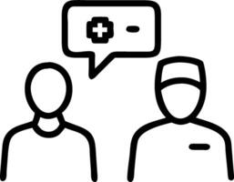 3D Nurse and patient discussing treatment via telemedicine ample copy space concept as Nurse discusses treatment plans with patient through telemedicine platform on laptop in a com vector