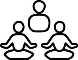 3D Meditating Diverse Faiths concept as Individuals from different faiths meditating together symbolizing unity peace World Religion Day celebration as 3D Icon isolated white backg vector
