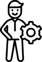 3D Manager optimizing sustainable supply chain in close up copy space concept as Manager optimizes sustainable supply chain processes in close up demonstrating efficiency and eco f vector