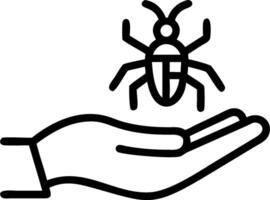 3D Macro shot of a robotic insect on a human hand with copy space concept as Close up small robotic insect resting on human hand. Highlights advancements nanotechnology suitable Sc vector