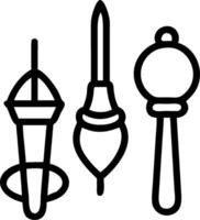 3D Macro Religious Ritual Tools concept as Macro close up of tools used in religious rituals from different faiths representing diversity and tradition for World Religion Day magaz vector