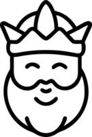 3D Macro portrait of Reyes Magos facial expressions with copy space concept as Intimate macro portrait capturing the facial expressions of Reyes Magos conveying wisdom and joy idea vector