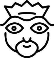 3D Macro portrait of Reyes Magos eyes with copy space concept as Intimate macro portrait capturing the facial expressions of Reyes Magos conveying wisdom and kindness ideal for mag vector