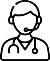 3D Macro portrait of doctor using telemedicine tablet copy space concept as Macro portrait of a doctor using a telemedicine tablet highlighting detailed hands on interaction with d vector