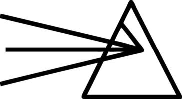 3D Macro of a light beam through a prism creating a spectrum symbolizing clarity and epiphany with copy space concept as Detailed macro of a light beam passing through a prism crea vector