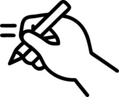 3D Macro of a hand writing an illuminated note symbolizing inspiration and epiphany with copy space concept as Detailed macro of a hand writing an illuminated note representing ins vector