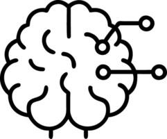 3D Macro of a human brain with illuminated neural connections symbolizing insight with copy space concept as Detailed macro of a human brain highlighting illuminated neural connect vector