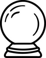 3D Macro of a crystal ball reflecting a serene landscape symbolizing foresight and epiphany with copy space concept as Detailed macro of a crystal ball reflecting a serene landscap vector