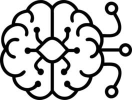 3D Macro image of a neural network pattern overlaying a human brain with copy space concept as Close up human brain with neural network patterns overlaid. Represents intersection h vector