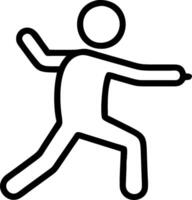 3D Individual having a moment of insight while practicing tai chi in a park with copy space concept as A candid shot of an individual practicing tai chi in a tranquil park suddenly vector