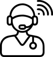 3D Healthcare provider using telemedicine software on desktop ample copy space concept as Healthcare provider utilizes telemedicine software on desktop computer in a modern medical vector