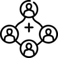 3D Harmony Religious Networking concept as Professionals from different religions networking together fostering relationships unity harmony World Religion Day networking event copy vector
