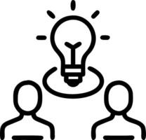 3D Group of colleagues having a lightbulb moment during a meeting with copy space concept as A candid photograph of colleagues in a meeting room collectively experiencing a lightbu vector