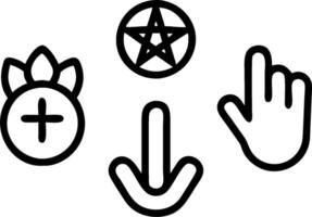3D Glossy Peace Symbols Set concept as Set of glossy peace symbols representing different religions designed for World Religion Day infographics isolated on white background for em vector