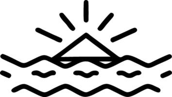 3D Glossy light reflection on water surface symbolizing clarity and epiphany with copy space concept as A glossy background featuring light reflections on a water surface symbolizi vector