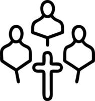 3D Glossy Interfaith Gathering concept as Interfaith gathering with diverse individuals engaging in shared activities set against a glossy background symbolizing unity and harmony vector