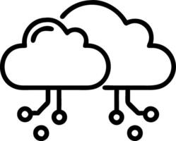 3D Glossy digital cloud icons with data streams and copy space concept as Shiny glossy digital cloud icons interconnected with flowing data streams against a modern backdrop repres vector