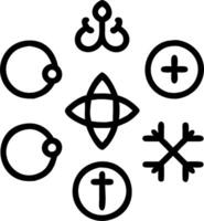 3D Glossy Cultural Symbols Collage concept as Collage of glossy cultural symbols from various religions on a plain background representing unity and diversity for World Religion Da vector