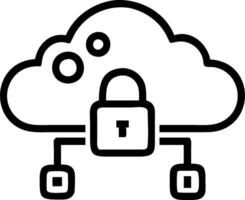 3D Glossy cloud security systems with data protection icons and copy space concept as Shiny glossy cloud security systems featuring data protection icons like locks and shields on vector